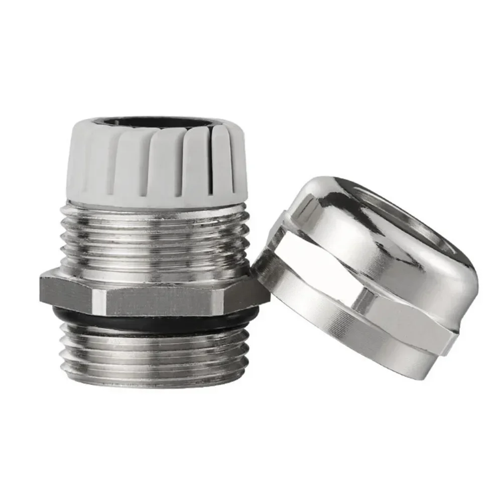 Waterproof Cable Gland IP68 Nickel Plated Brass 1/4" 3/8"1/2" 3/4" 1" 2" BSPP/NPT Male Thraed for 3-6.5mm 4-8mm Cable Joint 1PCS