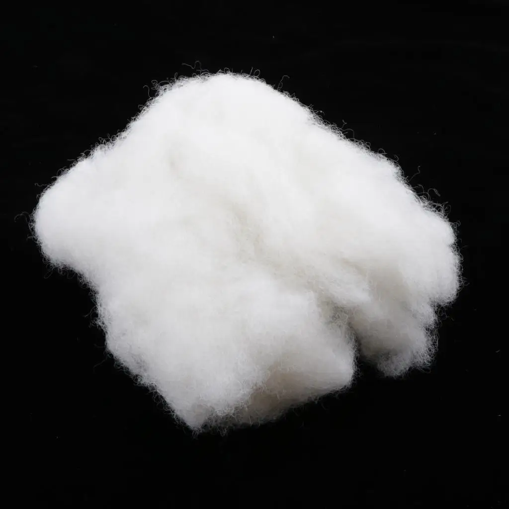 Filling Cotton Stuffing Cotton Basting Wadding Filling Material Fiber  Filling Cushion Filling Made Of Polyester, White, 150g