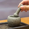 60mm Chinese Style Spice Mill Grinder Set Bowls Handheld Seasoning Mills Grinder Stone Mortar and Pestle Tools Set Miniatures 4