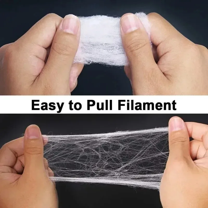 Halloween Spider Web DIY Decor Super Stretch Cobwebs with Fake Spiders Scary Party DIY Decoration for Home Haunted House