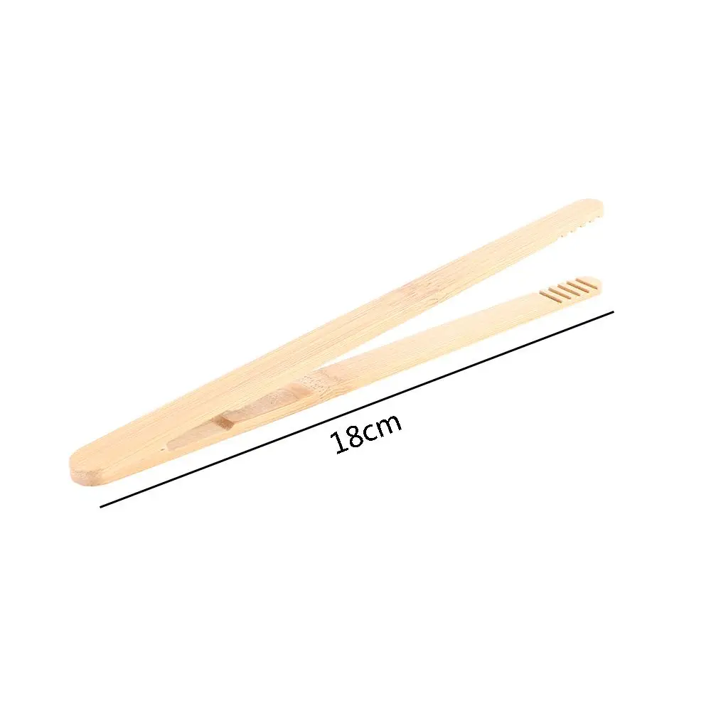 Bamboo Food Wooden Bacon Squeezer Toast Bagel Sugar Pickles Kitchen Cooking Tool Tea Clips Toaster Tong