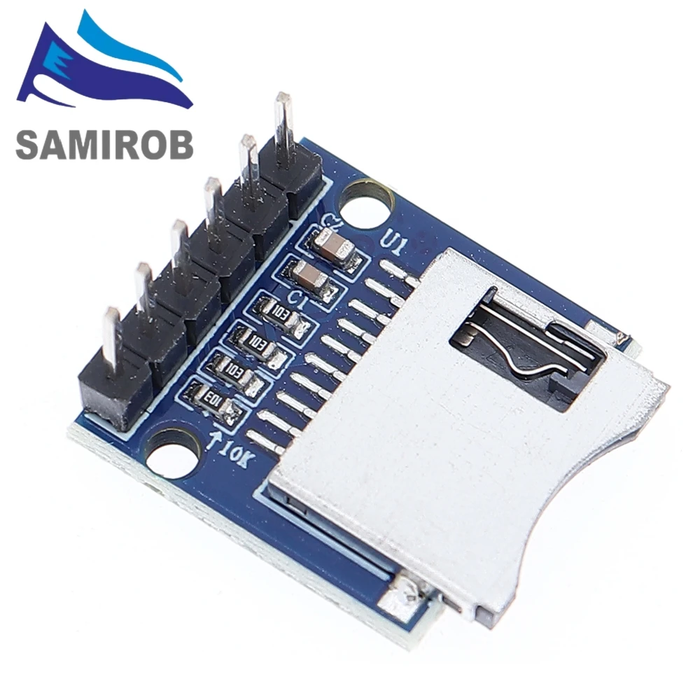 SAMIORB Micro SD Speichererweiterungsplatine Mini Micro SD TF Karte Memory Shield Modul mit Pins für Arduino ARM AVR – Detail 2