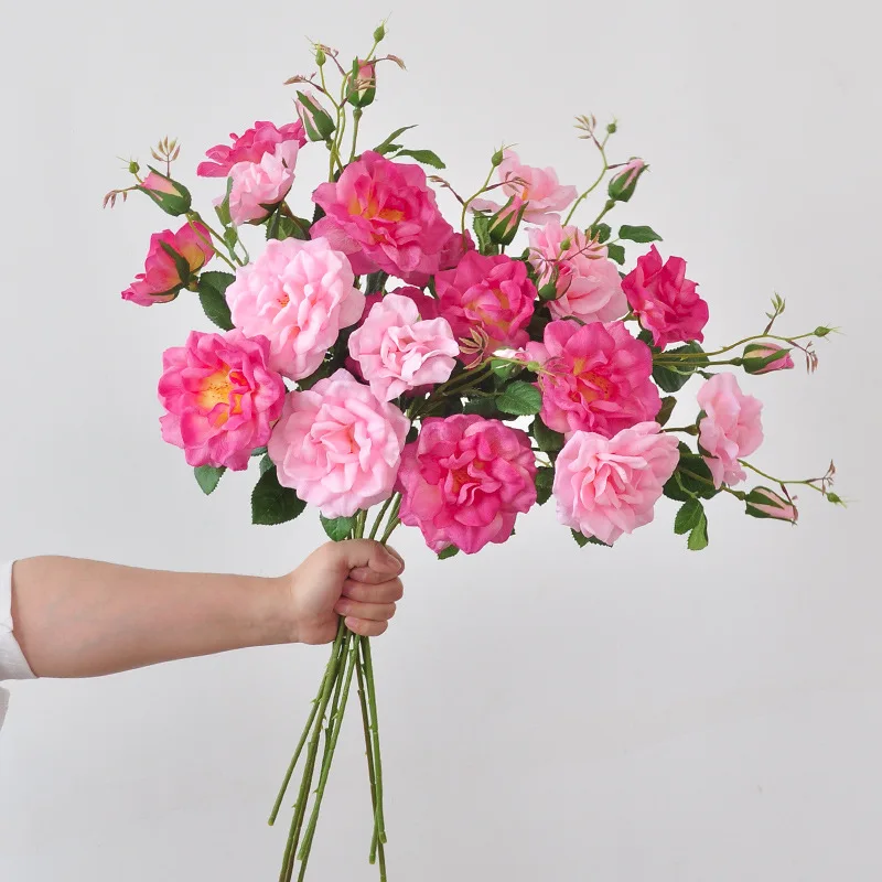 Luxurious Moisture Sensation Silk Rose for Elegant Home and Restaurant Decor