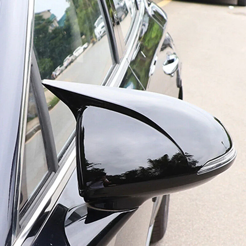 Rückspiegel Abdeckung Für Hyundai Elantra AD 2016-2020 Schwarz/Carbon Look Seite Flügel Spiegel Kappe Fall Trim auto Zubehör – Detail 17