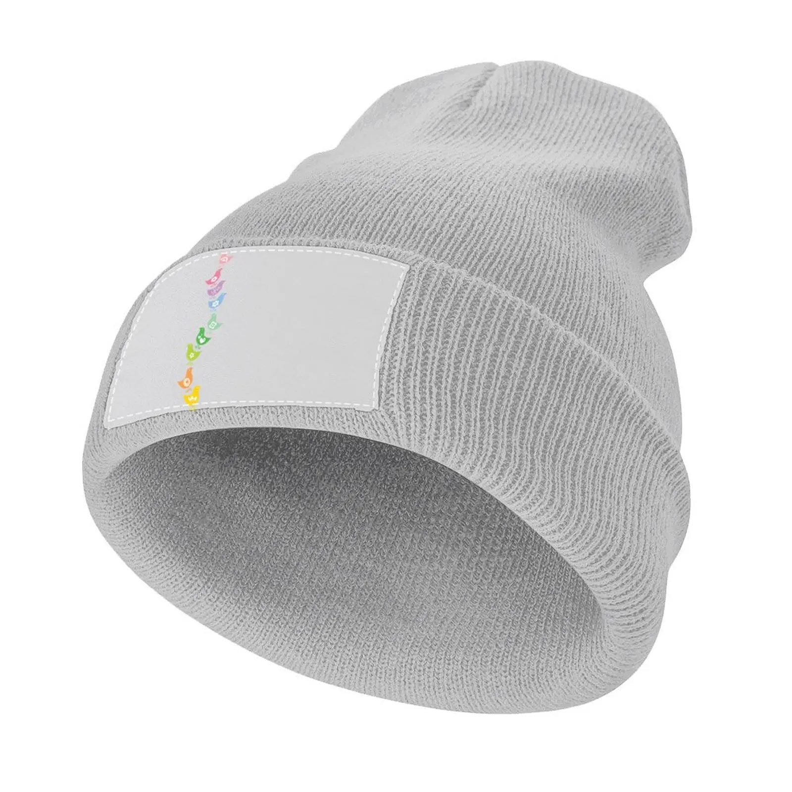 

Balancing Retro Rainbow Chicks  fatfatin Knitted Cap Beach Outing Designer Hat Cap For Women Men's