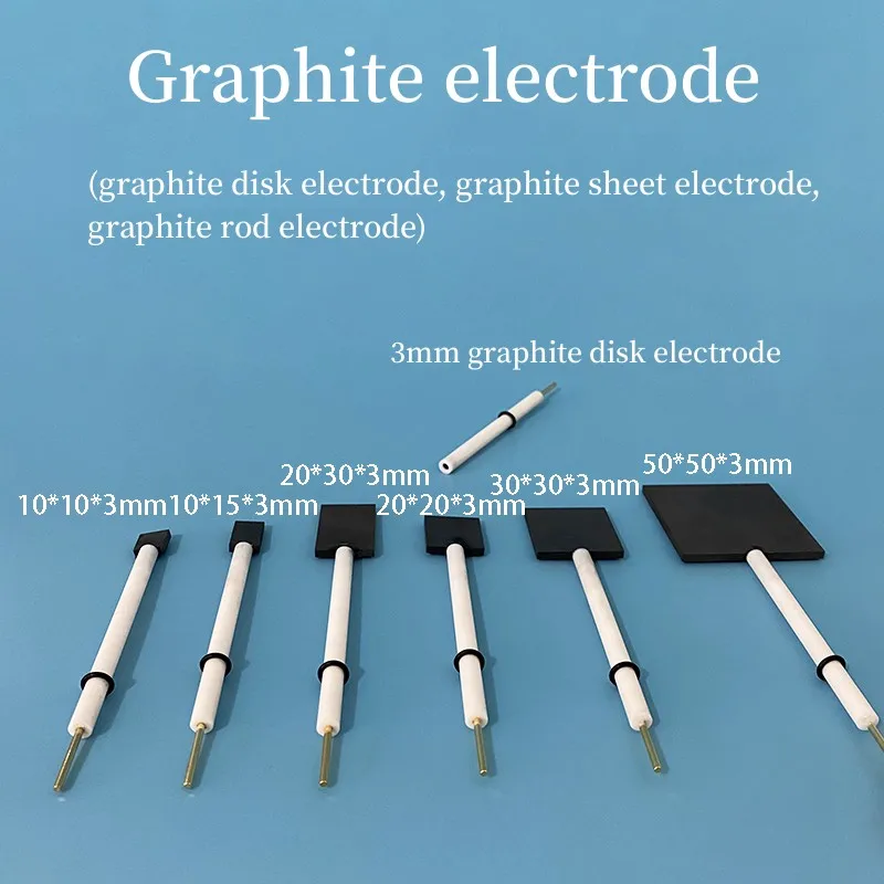 Laboratory high-purity graphite disk electrode high temperature electrolytic carbon plate corrosion resistance graphite electrode