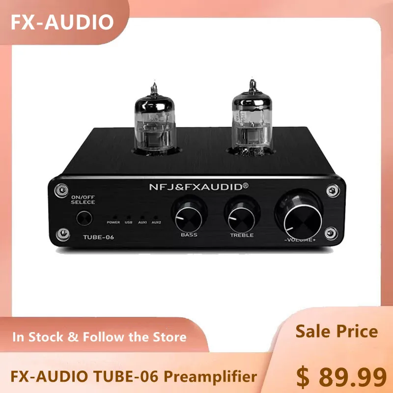 FX-AUDIO TUBE-06 предусилитель домашняя звуковая трубка 6N3 вход PC-USB AUX - Цена: 6 992,22 руб.
