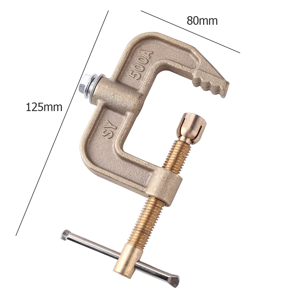 500A Ground Earth Clamp Portable Electric Welding G-shaped Grounding Clamping