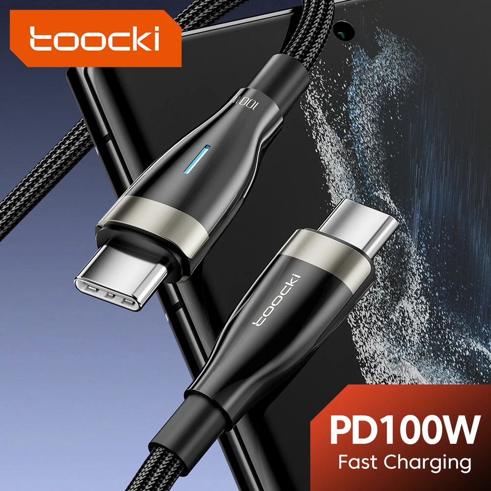 

USB-кабель Toocki с портом Type-C на USB C, 100 Вт