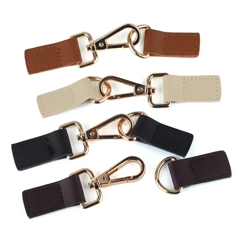 3 Pairs PU Leather Sew-On Toggles with Black Resin Horn Button for Coat Cape Jacket Clothing Buttons Replacement Kit