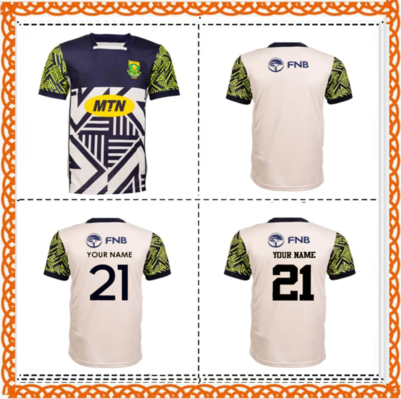 2021 South Africa Commemoration Rugby Jersey เสื้อ2021/22 SOUTH AFRICA