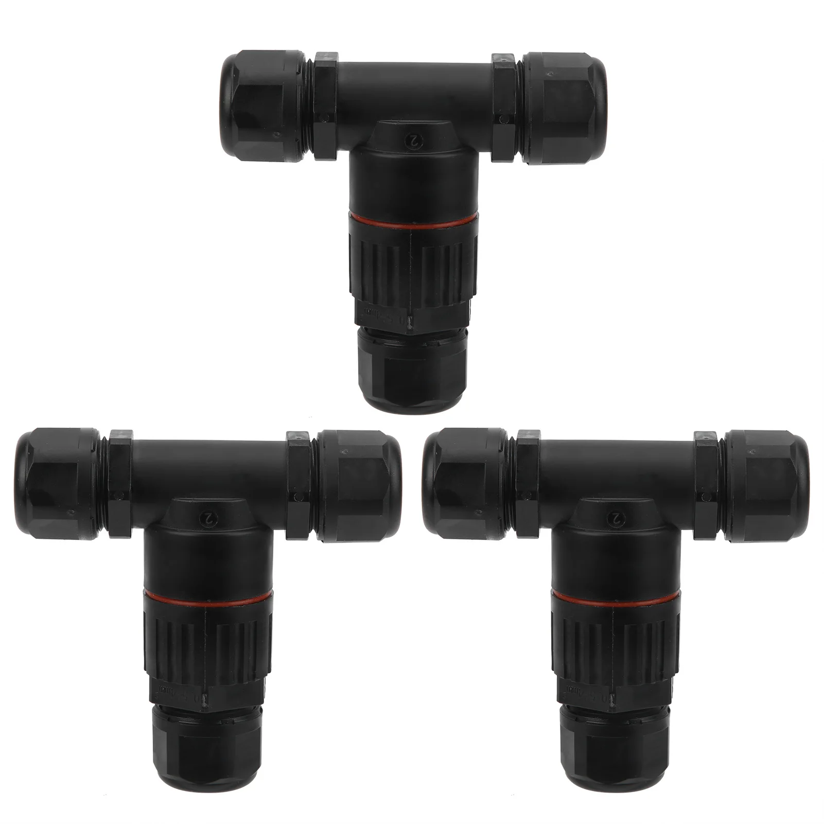 IP68 Waterproof Connector Electrical Cable 3 Way T Shape Outdoor Industrial Accessories 3Pcs wire connectors,busbar connector,heat shrink connector,battery connector,solder seal connector