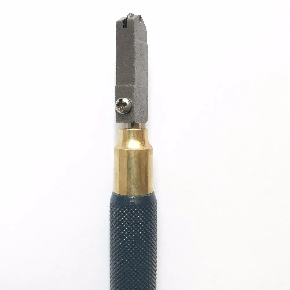 TC-10 TOYO Glass Cutter with Narrow Cutter Head Metal Handle for 2-8mm Shape Glass Cutting Glass Cutter