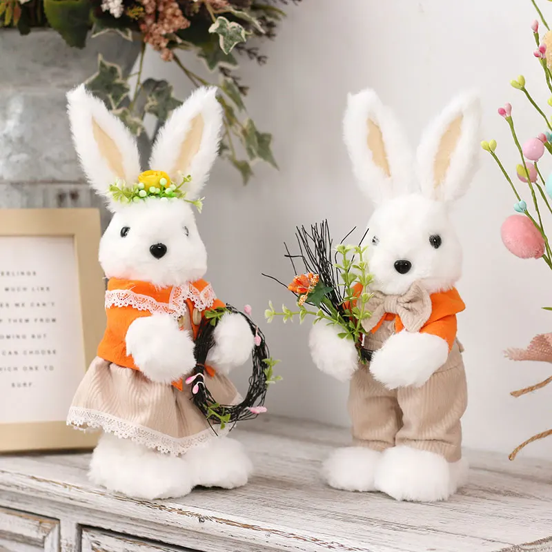 Spring Home furnishings creative cartoon photography props Easter Simulation Bunny Home Garden Bunny Decoration Creative Bunny