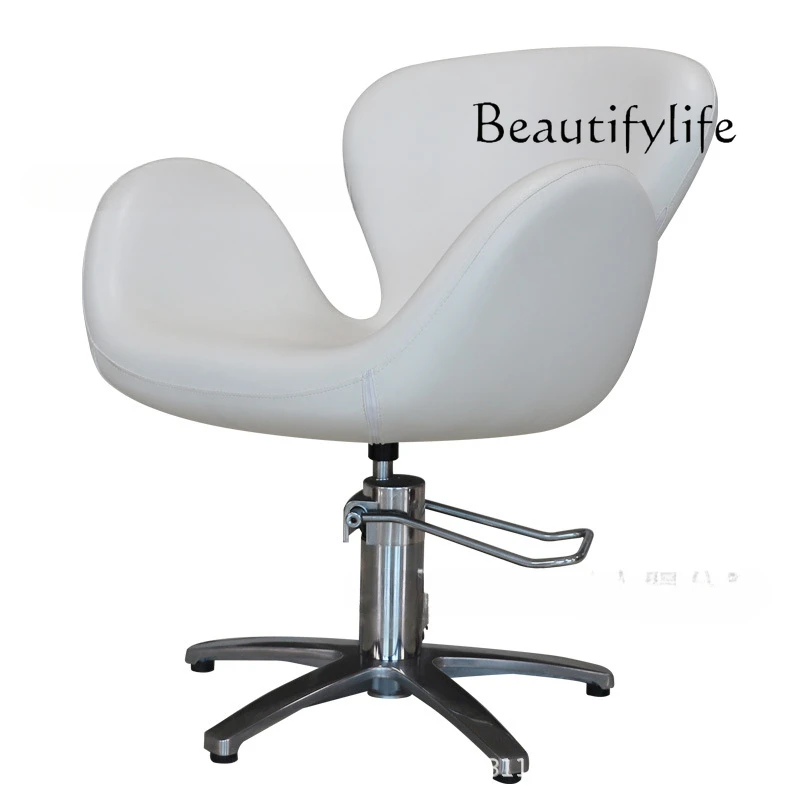 

Swan Chair Internet Celebrity Minimalist Hair Salon Lifting Barber Stool Hair Cutting Seat Home Office Chair