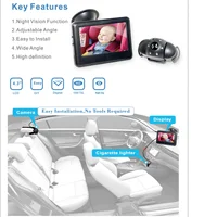 VB008 радионяня для непослушного ребенка, мальчика, девочки, детская камера наблюдения на заднем сиденье, 4,3-дюймовый дисплей, радионяня, монитор плача