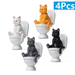 Kawaii Cat Figurines - Miniature Fairy Garden Ornaments (4Pcs)