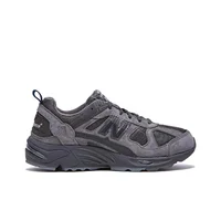 New Balance NB 878 Mesh Lace-Up Style polyvalent Chaussures décontractées durables à tige basse Unisexe Gris foncé CM878MB1 2