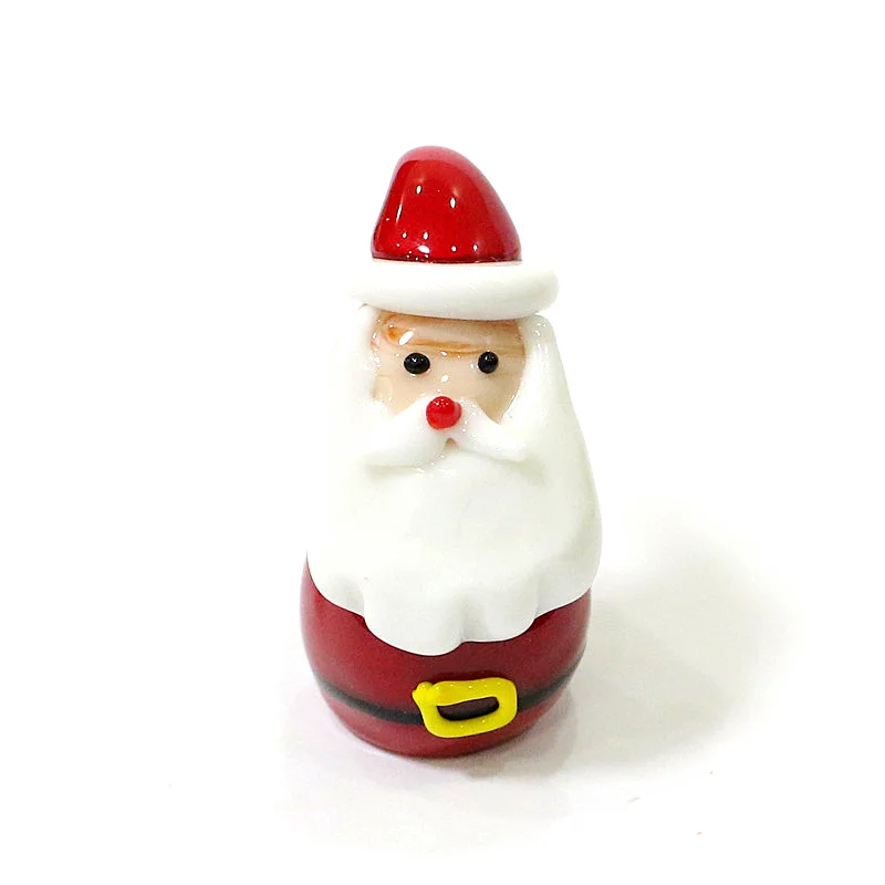 

Murano Glass Santa Claus Figurines Miniature Mascot Collection Festival Xmas Beautiful Craft Gifts For Kids Home Decor Ornaments