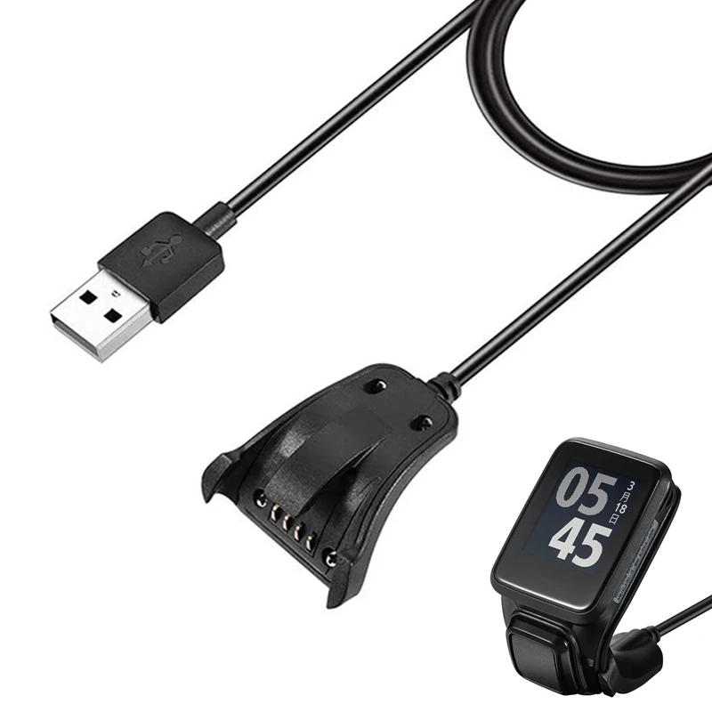 

Dock Charger Adapter USB Charging Cable for TomTom Adventure Golfer 2/SE Spark Runner 2/3 Cardio Music Watch Charge Accessories