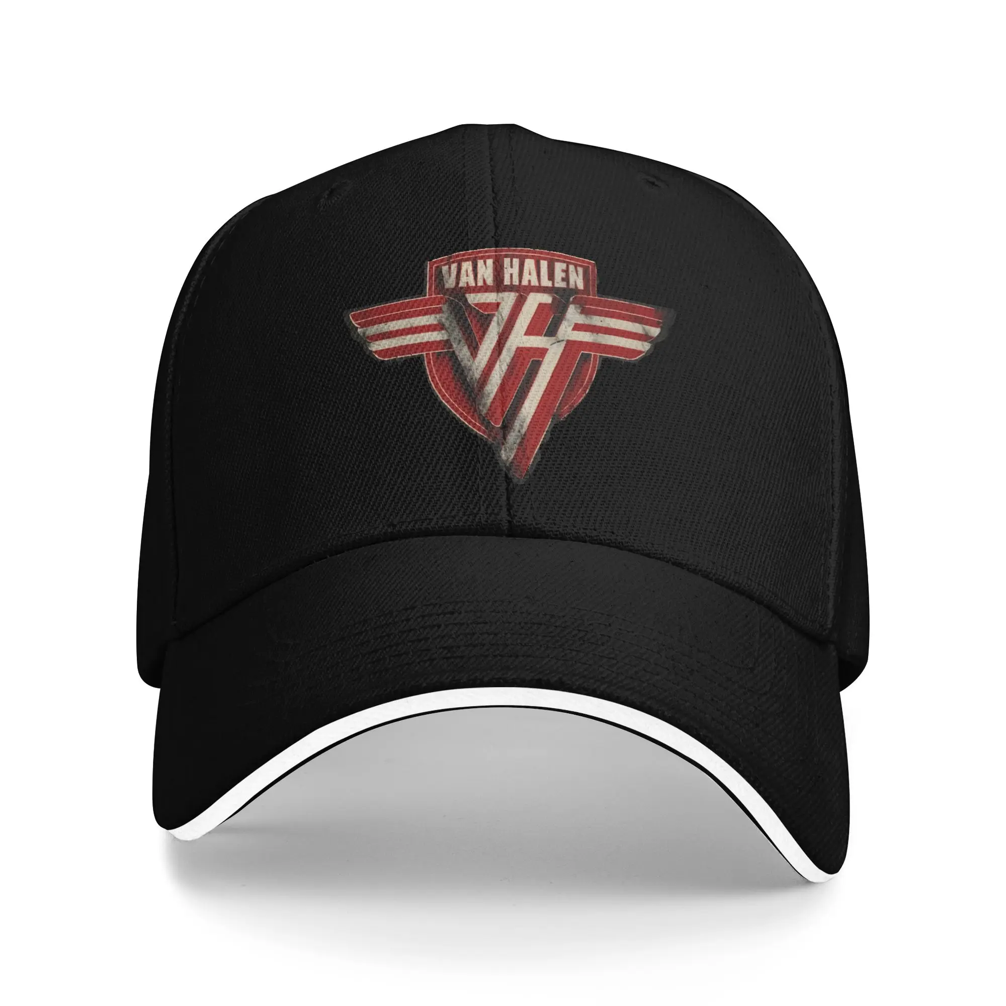 Van Halen Rock Music Band Logo Lässige Baseballkappe Running Hippie Trucker Hat Sommer Sonnenschutz Snapback Cap – Detail 4