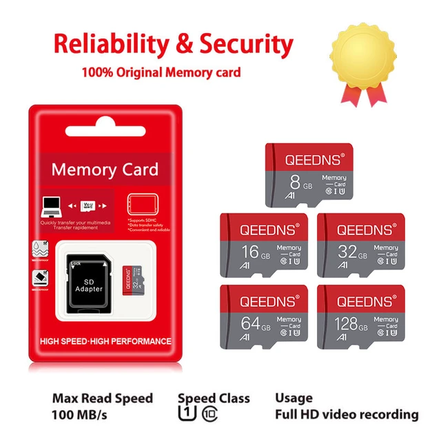 128 Go Carte mémoire micro SD de la classe 10 SDHC haute vitesse de cartes  TF pour téléphone / tablette / appareil photo - Cdiscount Appareil Photo