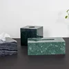 Nordic Modern Natural Marble Tissue Box Black Rectangular Light Luxury Paper Box Home Hotel Model Room Creativity Crafts 6