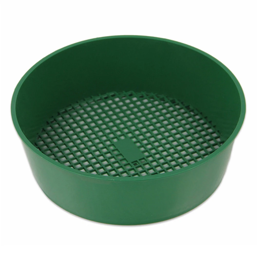 Garden Soil Filter Jardin Net Sifter Plastic Soil Sieve Filter Mesh for Plant Stone Sifting Home Garden Tools