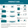 Plush sofa cushions for all seasons, living room bedroom decoration sofa simple modern dustproof sofa cover 3