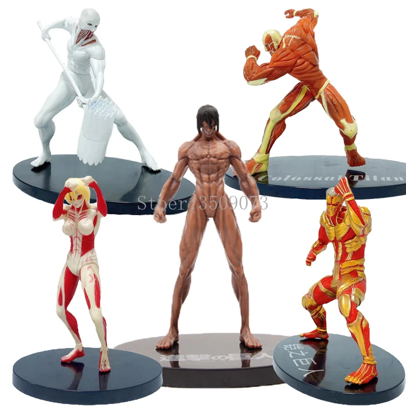 15cm Attack on Titan Anime Figure The Armored Action Eren Jaeger PVC Reiner Braun Figurine Model Doll Toys |