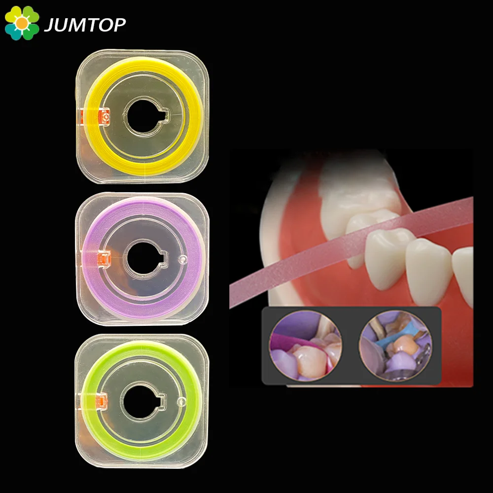 1RollBoxDentalPolishingStrip4mm6mToothInterdentalResinSurface