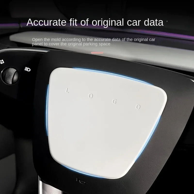Steering Wheel Cover for Tesla Model 3 Highland White Interior Stickers Car Decoration Modification Accessories for New Model3 steering wheel cover