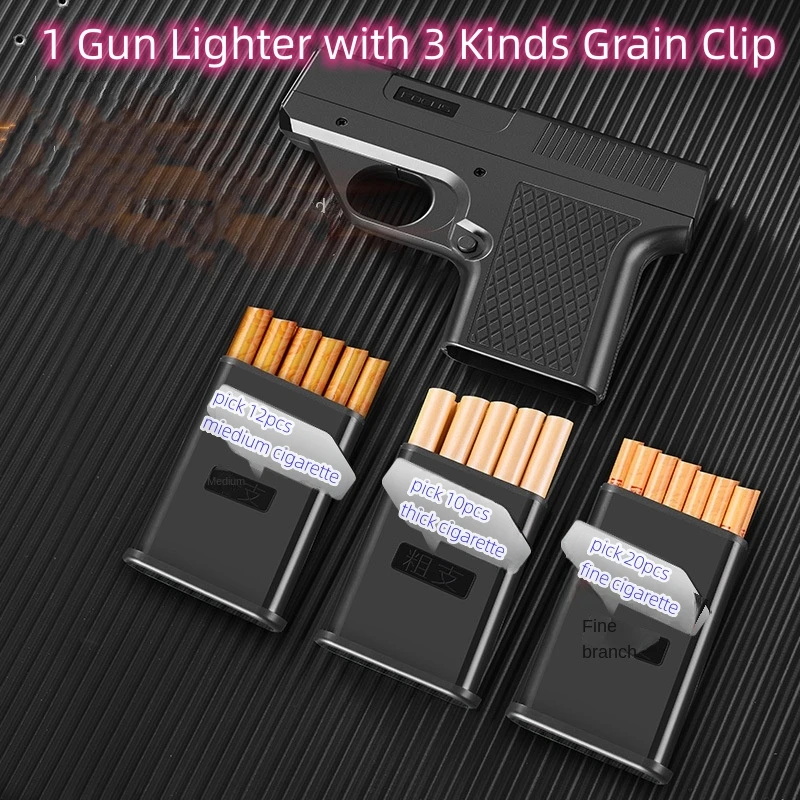 2023NEWMultifunctionalPistolLighterGasLightersRefillCigarette