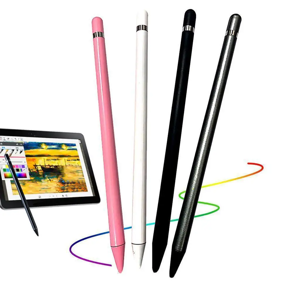 Caneta Stylus Universal para Celular, Lápis Capacitivo Tablet para iPhone, Telefone Android, Lápis de Tela de Desenho, 2 em 1