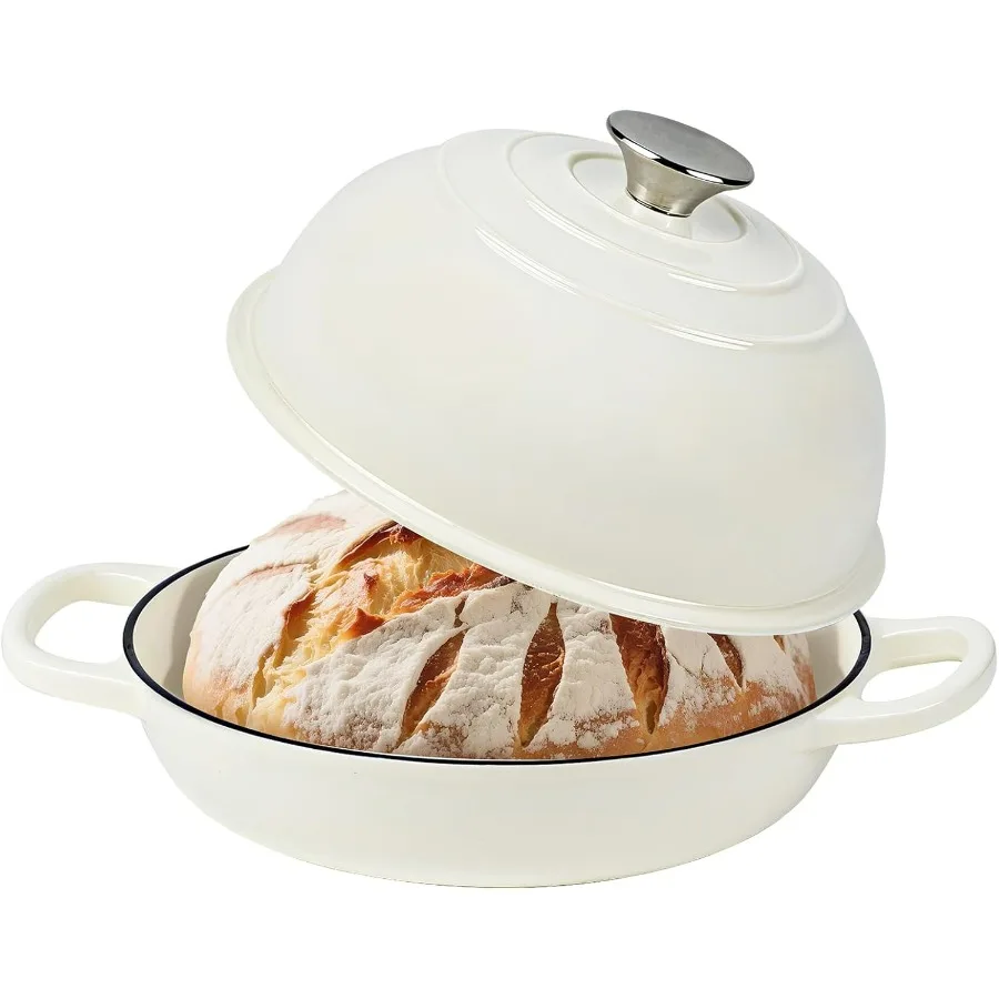 Enameled Cast Iron Dutch Oven for Bread Baking