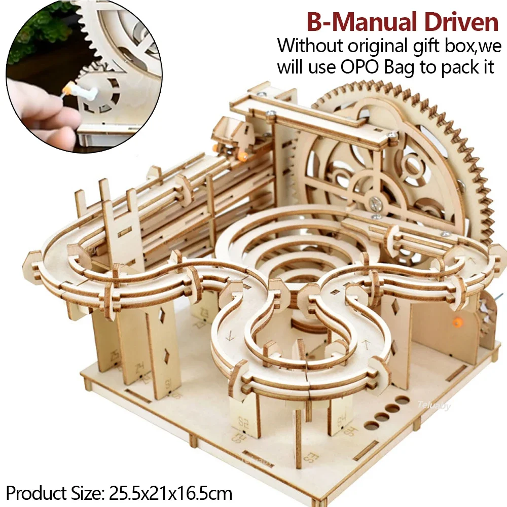 Puzzle in legno 3D Set da marmo Fai da te assemblare kit di costruzione di modelli meccanici VAPORE Giocattoli educativi per bambini adulti Regali di compleanno