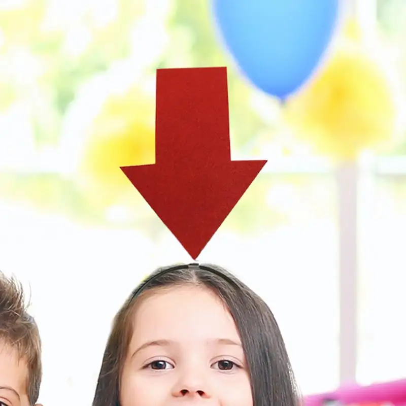 Arrowhead Headband Funny Arrowhead Hairband Elastic Novelty Hair Accessories Game Headpiece for Photo Booth Props Party Supplies