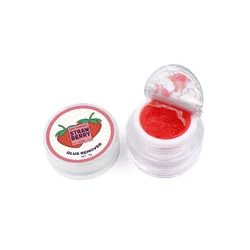 Fruit - Flavored Eyelash Glue Remover Cream - 5g Professional Solution for Makeup and Extension Care (Strawberry)