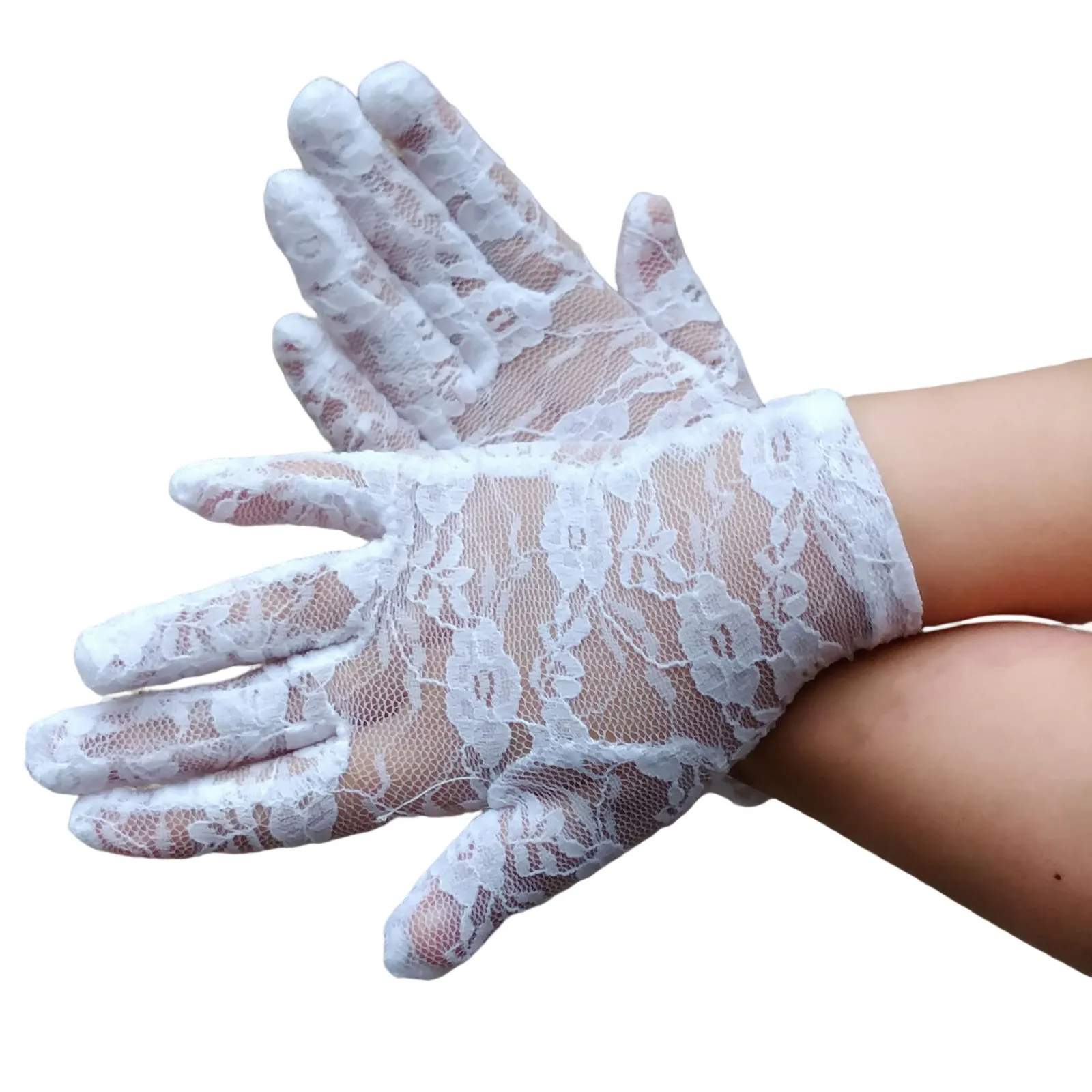 Kids Vintage Lace Gloves Wedding Costume Long Gloves Bride Wedding Cosplay Accessories For Dancing Party Kids Lace 아기장갑 baby gloves girl gloves