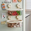 UFORU Bathroom suction tray shelf perforation-free wall-mounted toiletries table cosmetic tissue storage box 1