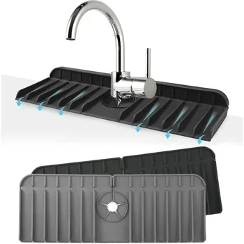 Lavello Anti-spruzzo e scarico Tampone di ritenzione dell'acqua Rubinetto in silicone Tampone per acqua antispruzzo Tampone assorbente Accessori per la cucina del bagno 1