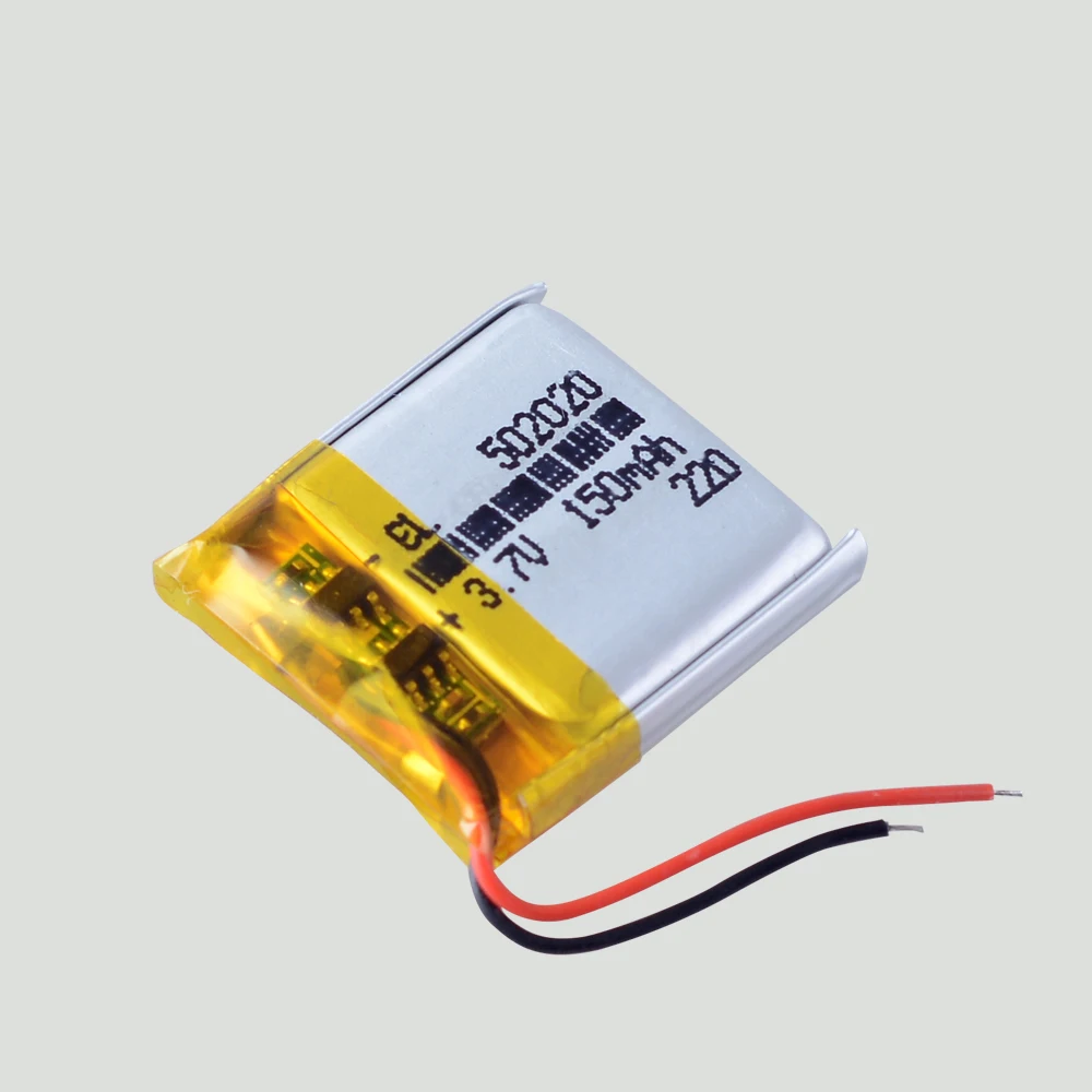 502020 150mah Lithium Polymer Battery For Mp3 Tws Earbuds Speaker Smart 