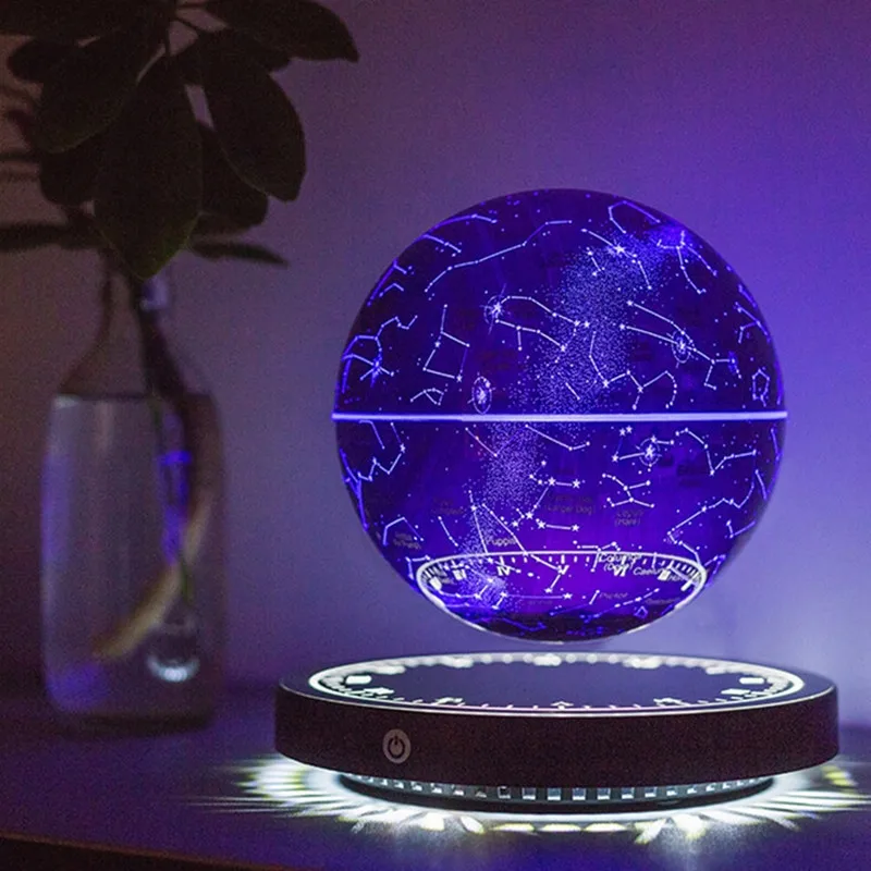 

Levitating Lamp Magnetic Levitation Globe LED Earth Floating Rotating Globe Bedside Novelty Christmas Gifts Galactic starry sky