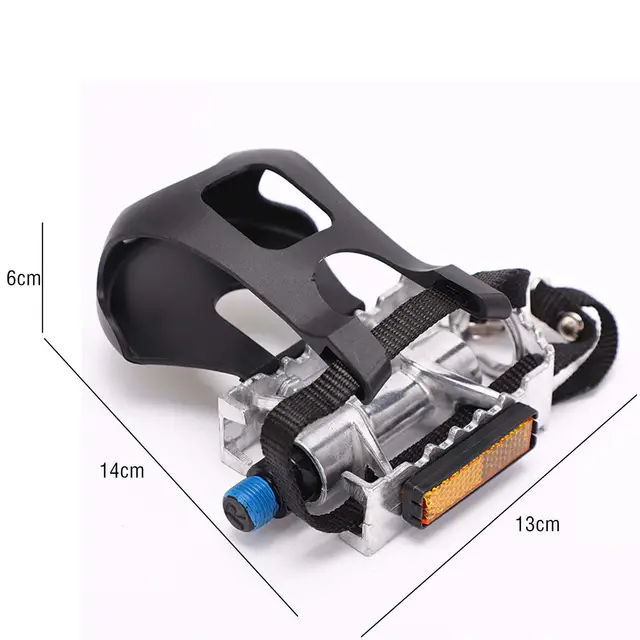 2 Paia Cinghie Per Pedali Bici - Regolabili Per Cyclette E Spinning