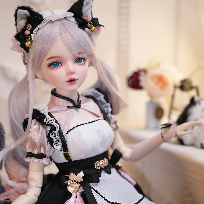 1/3 BJD Doll Cat costume Designer makeup baby face Good body mass Female Joints Movable body doll DIY make up 60cm toy gifi urs fischer good smell make up tree