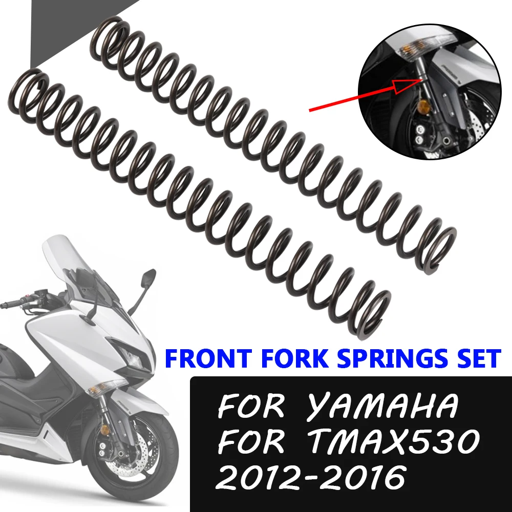 

Motorcycle Accessories Front Shock Absorber Strengthen Spring Fork Springs Set For YAMAHA TMAX530 TMAX 530 T-MAX 530 T-MAX530