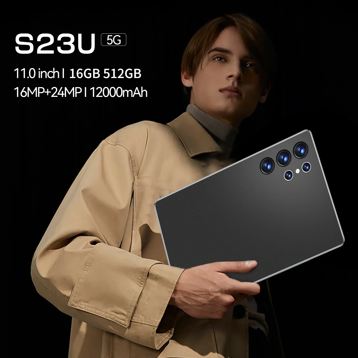 

Original S23 Ultra Tablet 11inch 16GB 512GB Android12.0 5G 12000mAh 16+24MP Wifi Pad PC For Work Google Play Touch Screen