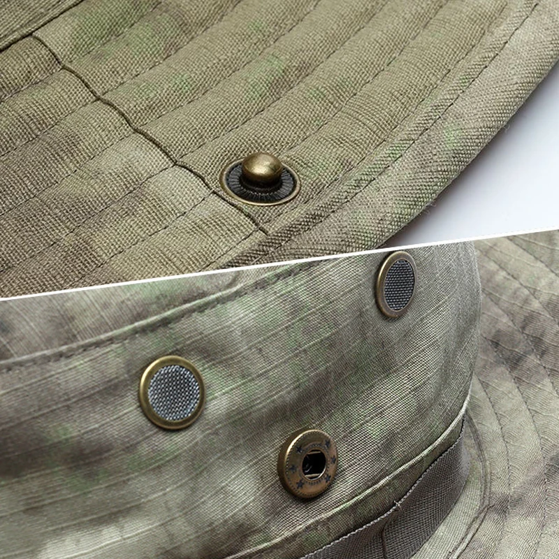 Boonie Hat Camouflage Sunscreen Wide-brimmed Hat Outdoor Sports Fishing Hiking Camping Hunting Foldable Fisherman Men Sun Hats Sun Hat Fisherman Hat Sunscreen Hats Camping Hats