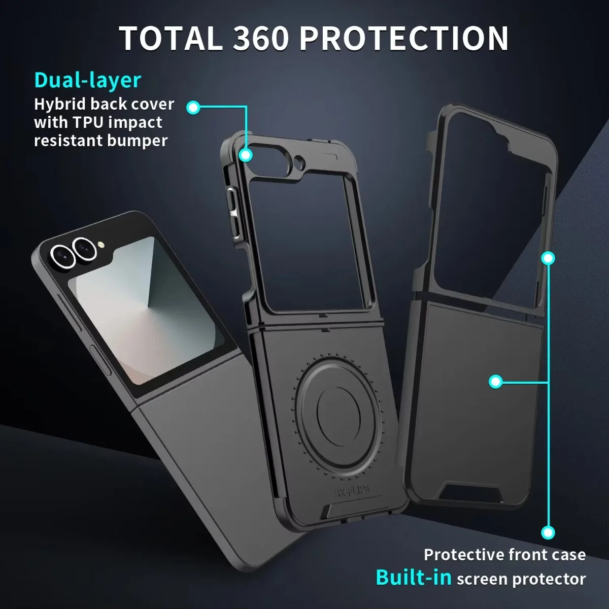 Luxury Magnetic Shockproof Armor Phone Case - Wireless Charging Support