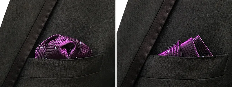 46 Farben Herren-Taschentuch mit Blumenmuster, Paisley-Punkt-Taschentücher, Business-Einstecktuch, Brusttuch, 25 x 25 cm – Detail 11